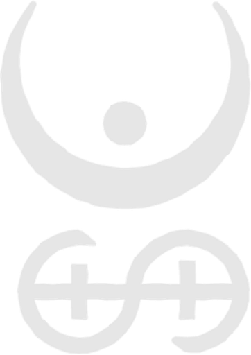 Spella emblem: a crescent moon cradling a spark above a double-circle sigil